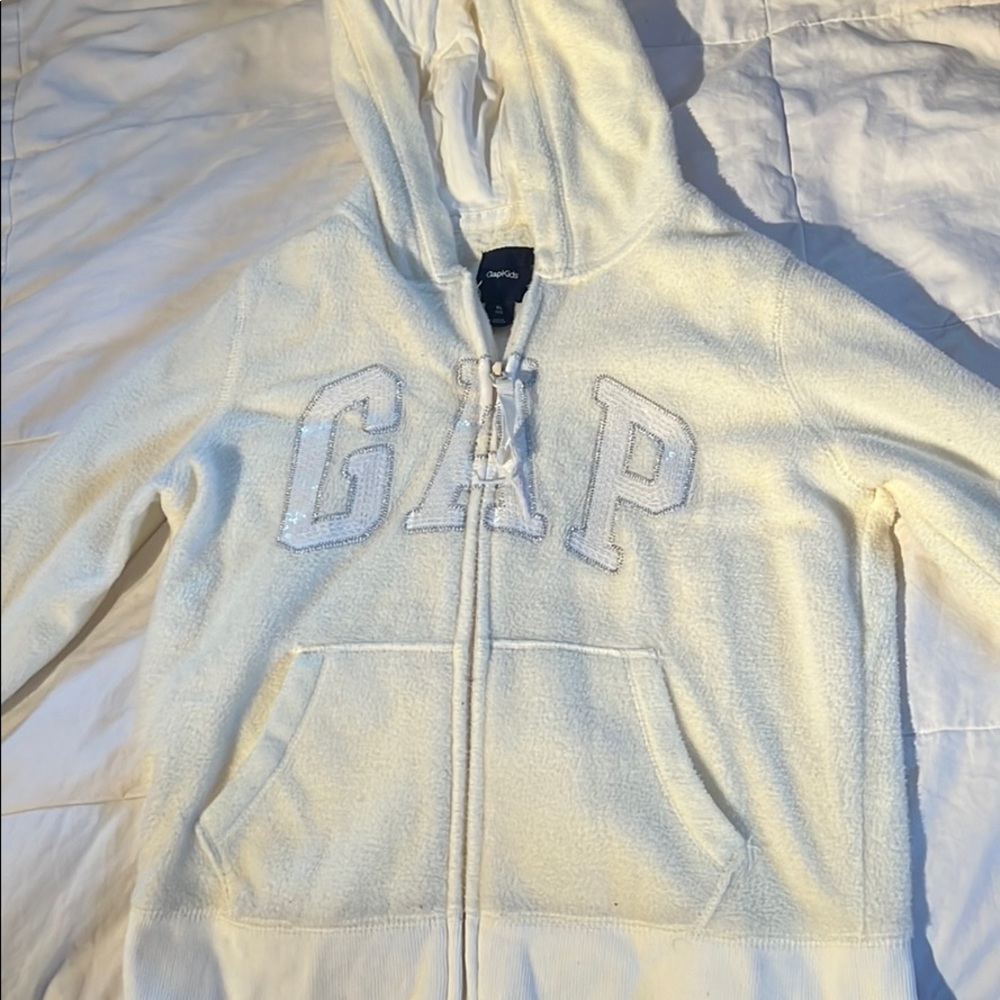 GAPKids White Zip Up sweatshirt